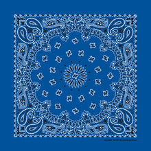 Royal blue Paisley Handkerchief