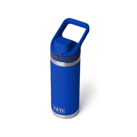 Yeti Rambler 18 oz Bottle with flip chug cap in royal blue