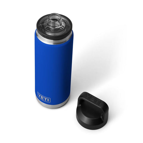 Royal Blue YETI Rambler 26 oz bottle with chug cap