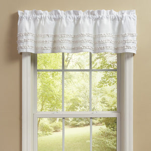 Colette Farmhouse Curtains 4946 ruffle valance