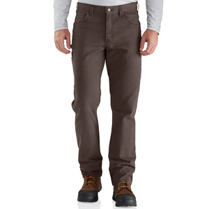 Men's Rugged Flex Canvas 5-Pocket Work Pant 102517 coffee