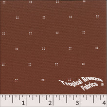Honeybee Knit Square Dot Print Polyester Fabric rust
