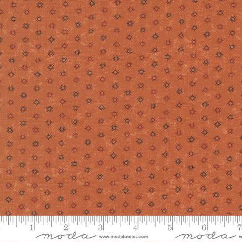 Clover Blossom Farm Collection Sunshine Dots Cotton Fabric Rust