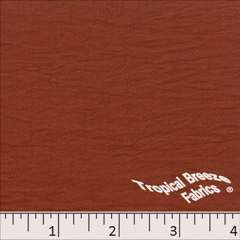 rust, Dream Crepe Stretch-Dyed Polyester Fabric 07940