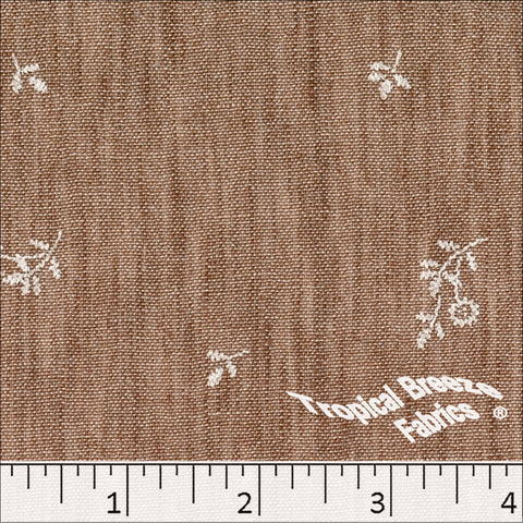 rust, Medley Paint Print Polyester Fabric 042629