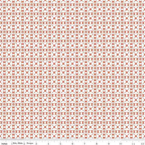 rust, Sketchbook Collection Geometric Cotton Fabric CD17525