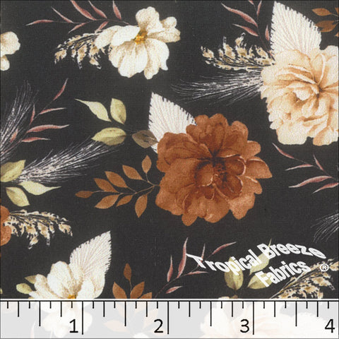 cotton dress fabric online Floral Cotton Lawn Fabric | Blue, Red & Green