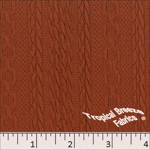 rust, Sweater Knit Fabric 32541