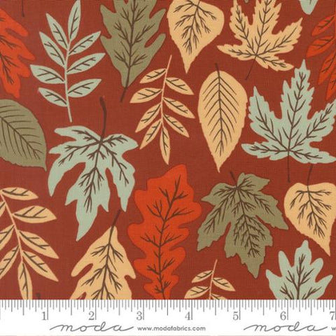 rust, Windfall Collection Leaf Fall Cotton Fabric 45650