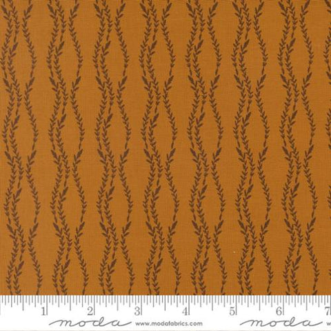 rust, Windfall Collection Vine Stripes Cotton Fabric 45656