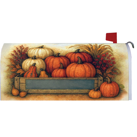 Rustic Pumpkins mailbox makeover