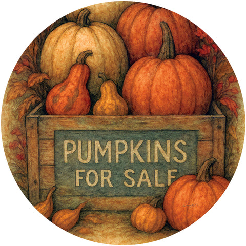Rustic Pumpkins accent magnet