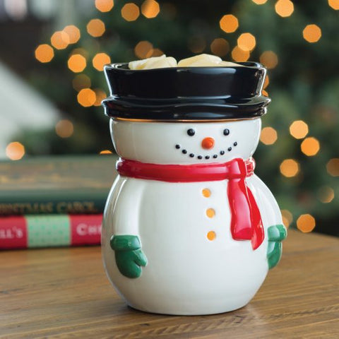 Snowman Warmer Sitting on Table
