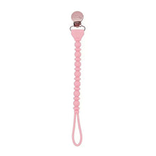 Pink Sweetie Strap Beaded Pacifier Clip