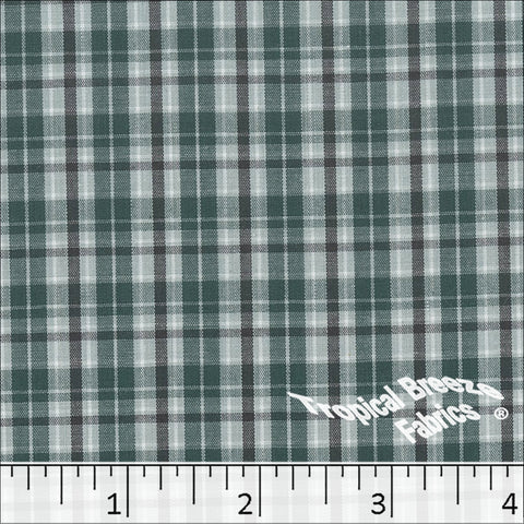 sage, Poly Cotton Yarn Dye Plaid Fabric 0742