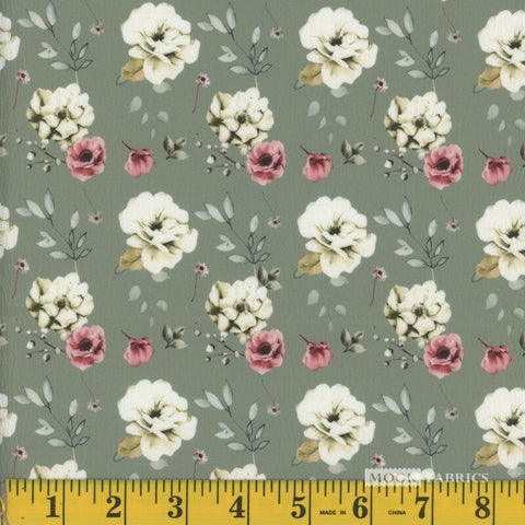 sage, Leona Pine Skin Fabric 1415