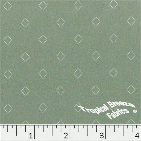 sage, Double Brushed Diamond Print Knit Fabric 572620