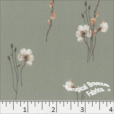 sage, Vintage Weave Polyester Fabric 042613