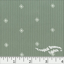 sage green, Classic Rib Knit Diamond Print Fabric 578513