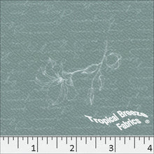 Floral Sketch Liverpool Knit Print Dress Fabric 32742 sage green