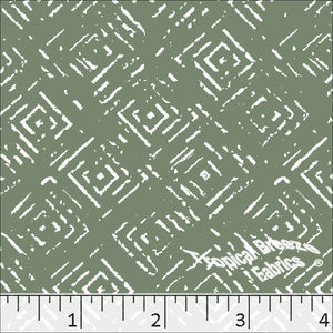 Standard Weave Geometric Poly Cotton Fabric 6051 sage green