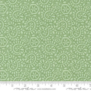 Tango Collection Swirls Cotton Fabric 27337 sage green