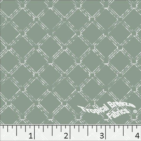 sage green, Standard Weave Diamond Print Poly Cotton Fabric 6257