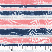 Liverpool Leaf Knit Print Dress Fabric 32940 salmon