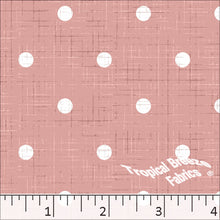 Standard Weave Polka Dots Print Dress Fabric 6163 salmon