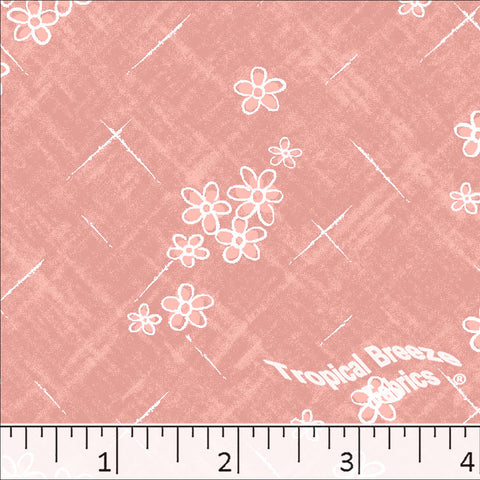 salmon, Standard Weave Poly Cotton Dress Fabric 6226