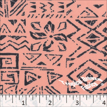 Tamara Print Knit Dress Fabric 32847 salmon