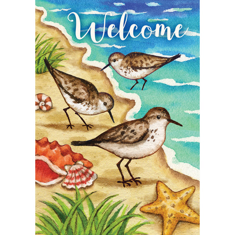 Garden flag showing Sandpipers