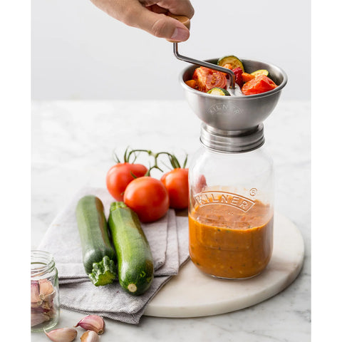 Sauce Press Jar Set 0025002 with food