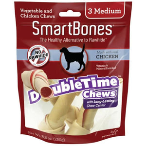 3 Medium DoubleTime Chicken Chews SBPT-02021