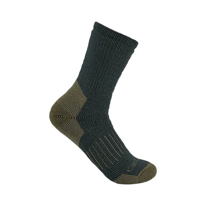 Charcoal Heather Men's Heavyweight Synthetic Wool Blend Crew Sock SC5040