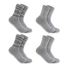 Heather Gray Women's 4-Pack Heavyweight Synthetic-Wool Blend Crew Socks SC5544-WASST01