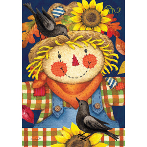 Fall & Winter Garden Flags scarecrow plaid