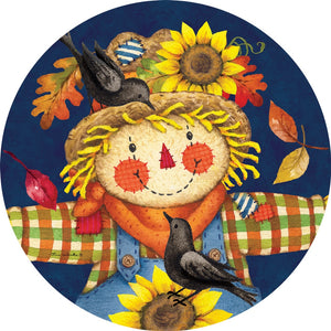 Fall and Winter Suncatchers scarecrow plaid