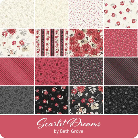 Scarlet Dreams Collection 10 Karat Cotton Crystal Fabric 518-879-518