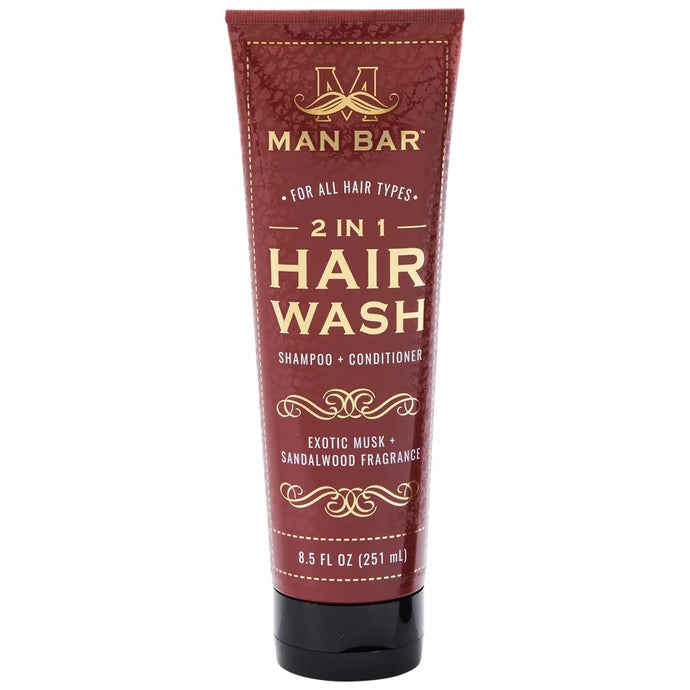 Exotic Muskc & Sandalwood Man Bar 2-in-1 Hair Wash