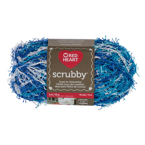 Waves scrubby yarn for dishcloths