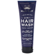Silver Sage & Bergamot Man Bar 2-in-1 Hair Wash