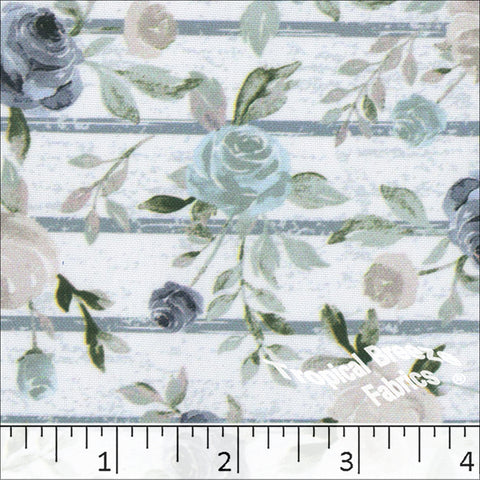 Oxford Polyester Print Fabric 048324 seafoam