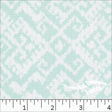 Poly Rayon Geometric Print Fabric 04431 sea foam