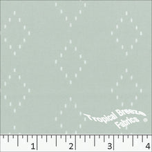 seafoam, Quick Dry Stretch Crepe Diamond Print Fabric 04451