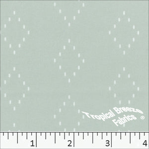 seafoam, Quick Dry Stretch Crepe Diamond Print Fabric 04451