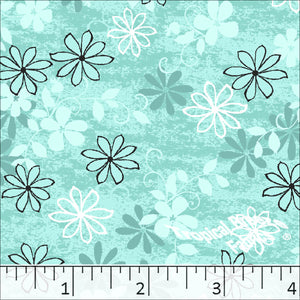 Sea Foam, Standard Weave Poly Cotton Dress Fabric 6195