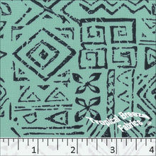 Tamara Print Knit Dress Fabric 32847 seafoam