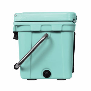 Orca 20 Quart Cooler in seafoam, side view