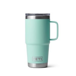 Yeti Rambler 20 oz Travel Mug with Handle in Seafoam